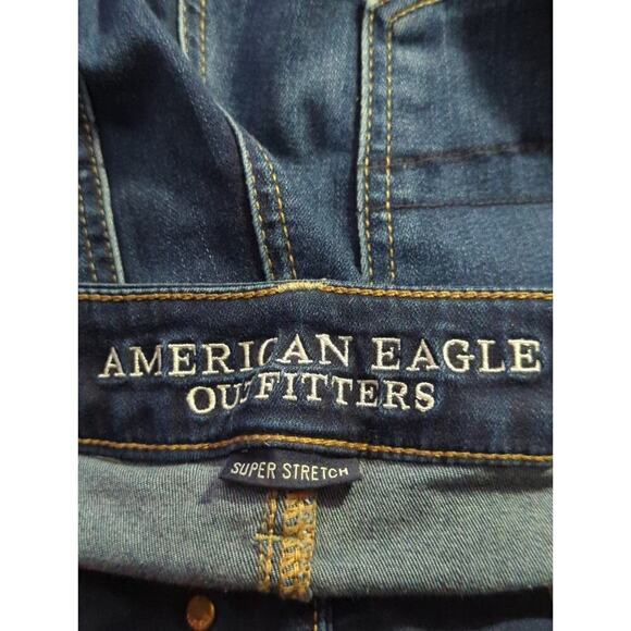 American Eagle Jeans Woman's 2 Jeggings Blue Skinny Stretch Basic Coastal - Picture 9 of 15